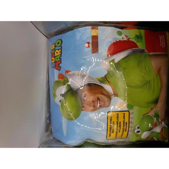 Yoshi Costume Hat and Inflatable Back Super Mario - Picture 1 of 2